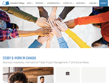 Tablet Screenshot of canadiancollege.com